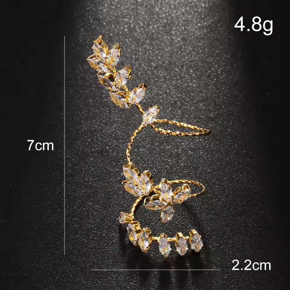 Leaf Gold Silver Solitaire Anti Tarnish Adjustable Finger Ring Bulk
