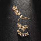 Leaf Gold Silver Solitaire Anti Tarnish Adjustable Finger Ring Bulk