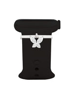 Minimal Butterfly Charm Rose Silver Gold CZ Brass Watch Charm Wholesale