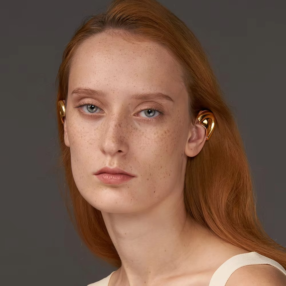 Edge Ear Gold Silver Anti Tarnish Ear Holes Ear Cuff Earring Pair Bulk