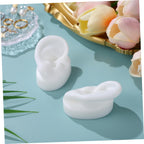 Ear Model White Silicon Photography Shoot Combo Pack Of 2 Bulk