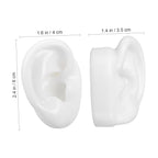 Ear Model White Silicon Photography Shoot Combo Pack Of 2 Bulk