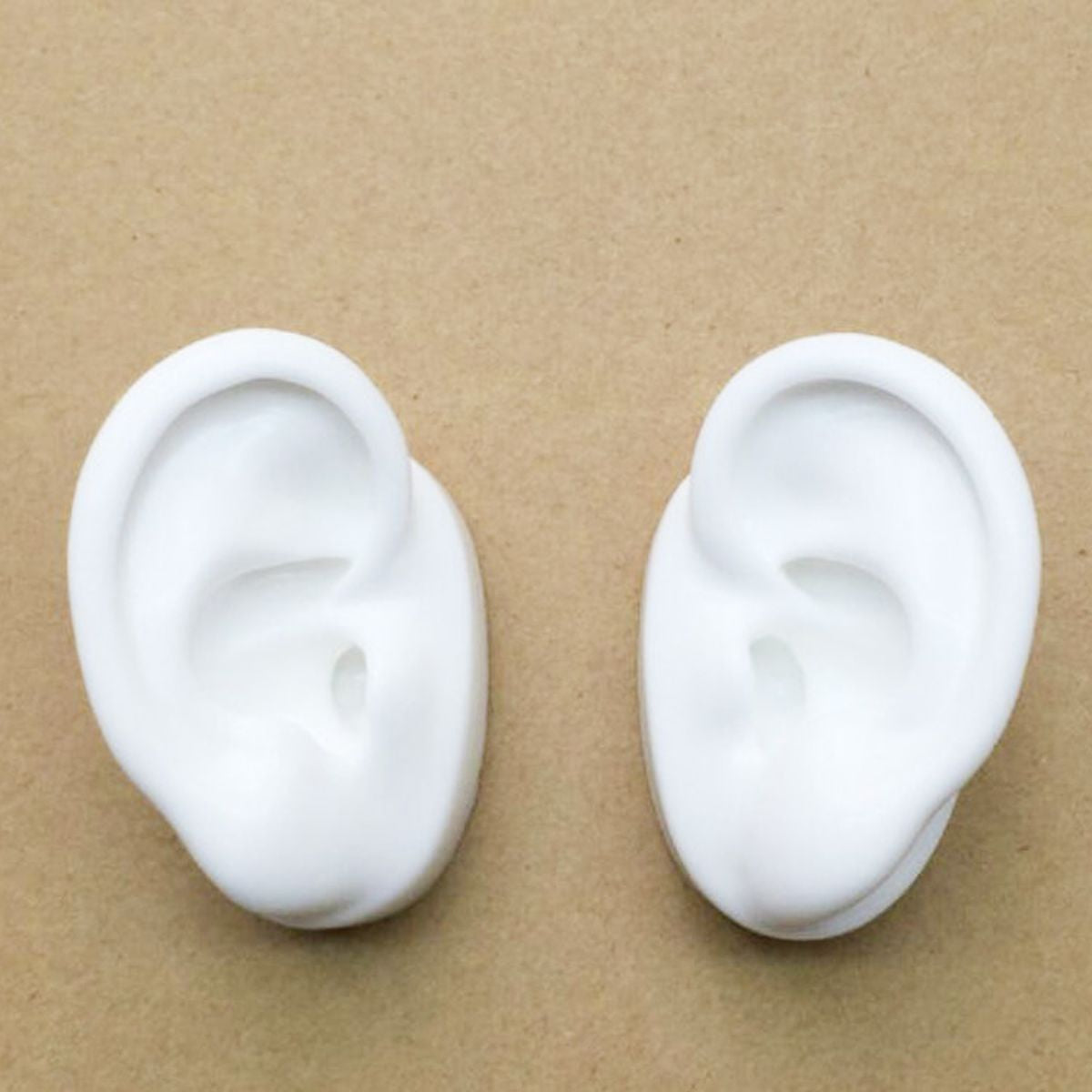 Ear Model White Silicon Photography Shoot Combo Pack Of 2 Bulk