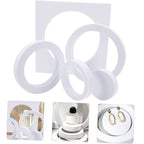 Round White Foam Photography Background Props Pack Of 5 Bulk