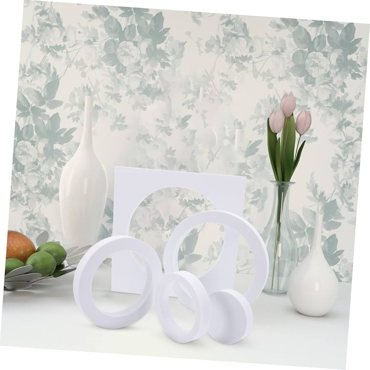 Round White Foam Photography Background Props Pack Of 5 Bulk