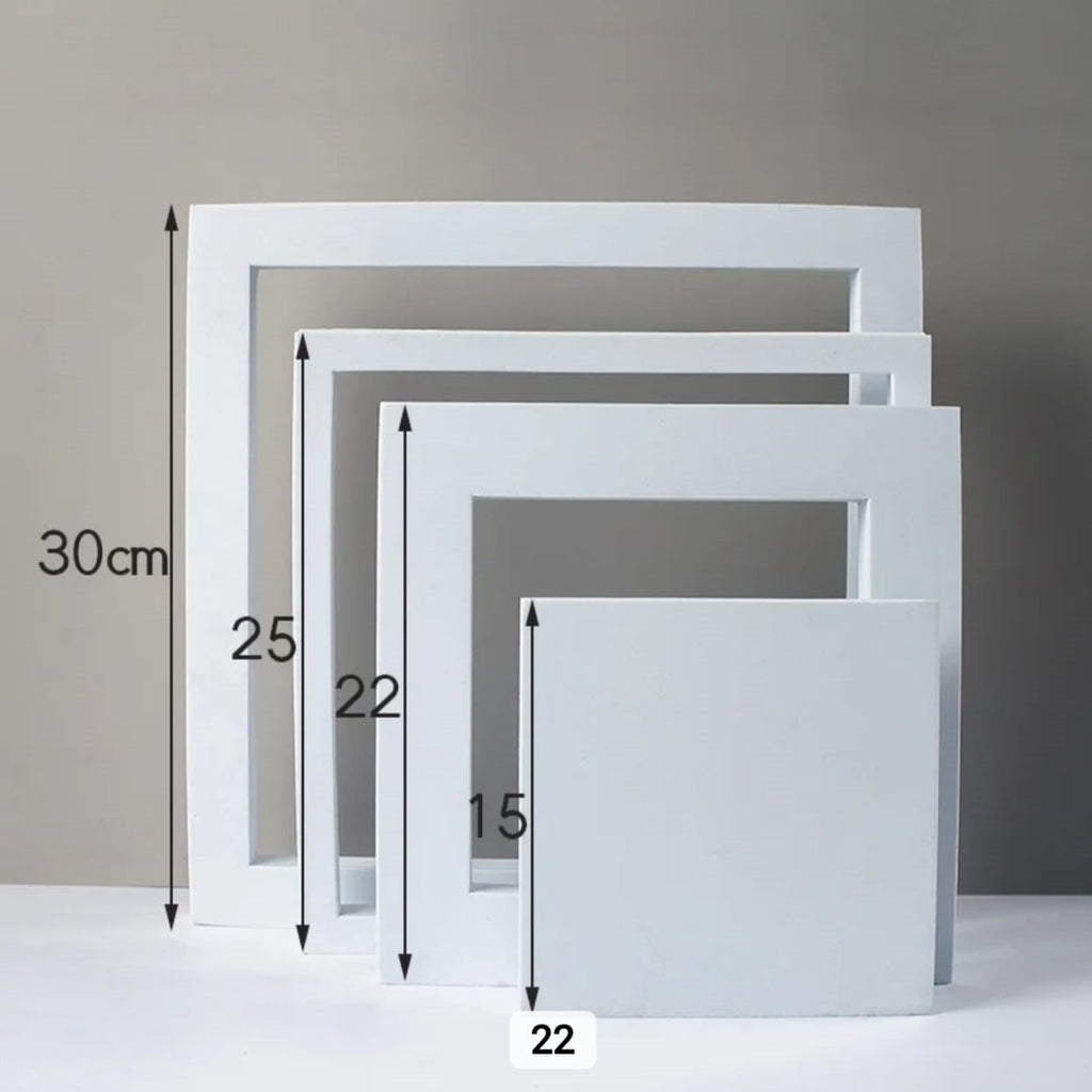 Square White Foam Photography Background Props Pack Of 4 Bulk