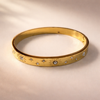 Bulk Sun Pattern Gold Silver Plated CZ Stainless Steel Cuff & Kada