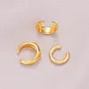 Bulk Gold Plated Plain Alloy Adjustable No-Piercing Ear Cuff Earrings Secondary image