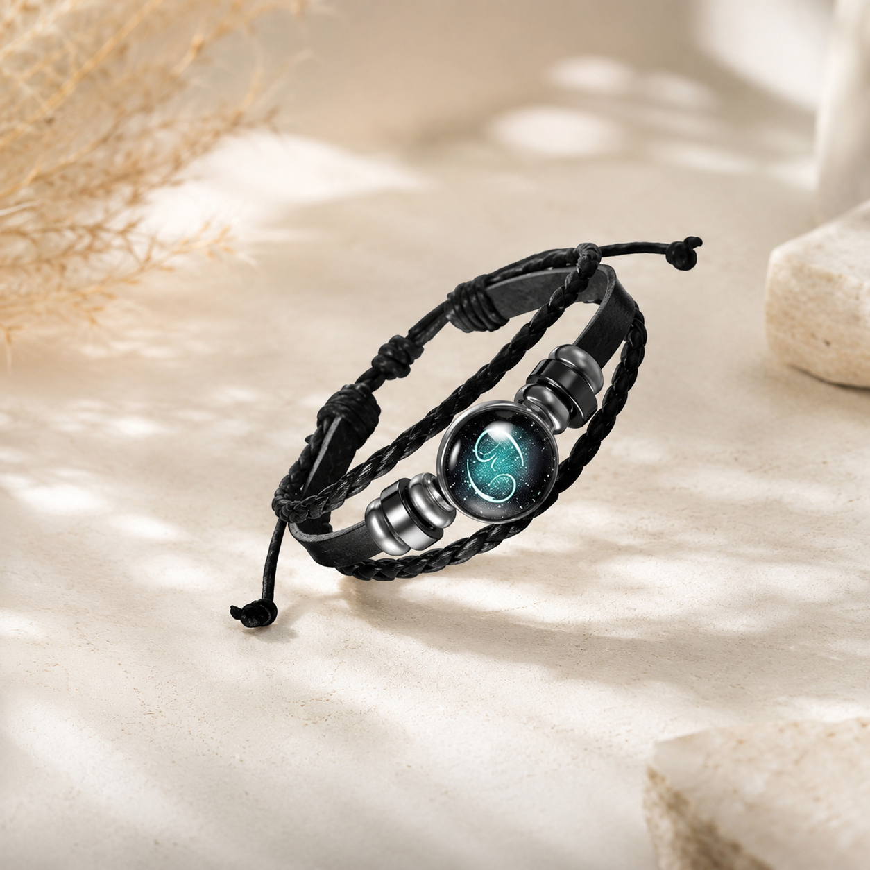 Constellation Zodiac Star Sign Leather Wrist Band Bracelet Wholesale