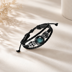 Constellation Zodiac Star Sign Leather Wrist Band Bracelet Wholesale