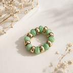 Multi Color Resin Stones Stretchable Stylish Chunky Gold Bracelet Bulk