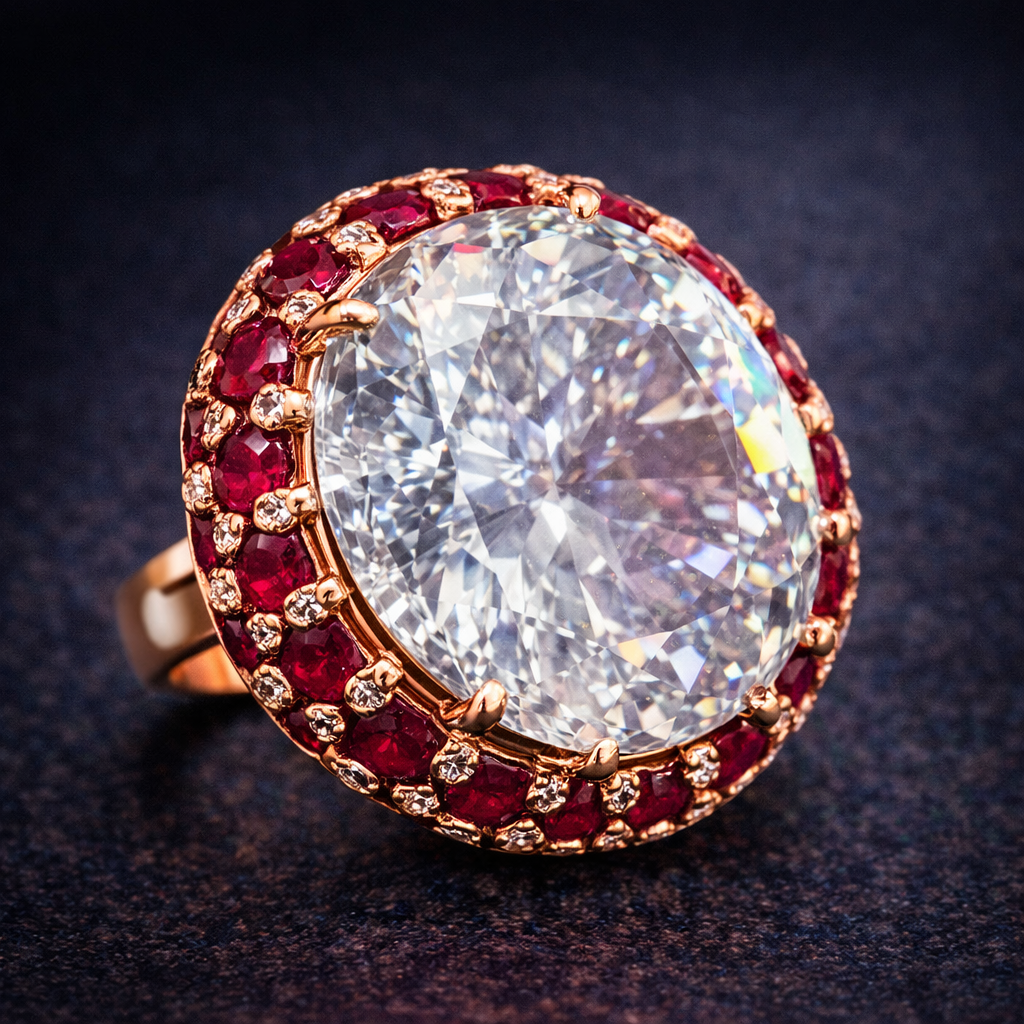 Classic Heritage Gold Plated CZ Copper Anti Tarnish Adjustable Fancy Ring Bulk