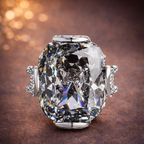 White High Sparkle Cushion Cut Silver Plated CZ Copper Halo Ring Bulk