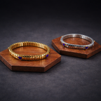 Purple Heart Gold Silver Anti Tarnish Stainless Steel Bracelet Bulk