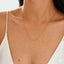 Gold Minimal Bar Plain Stainless Steel Bracelet Pendant Chain Combo Bulk