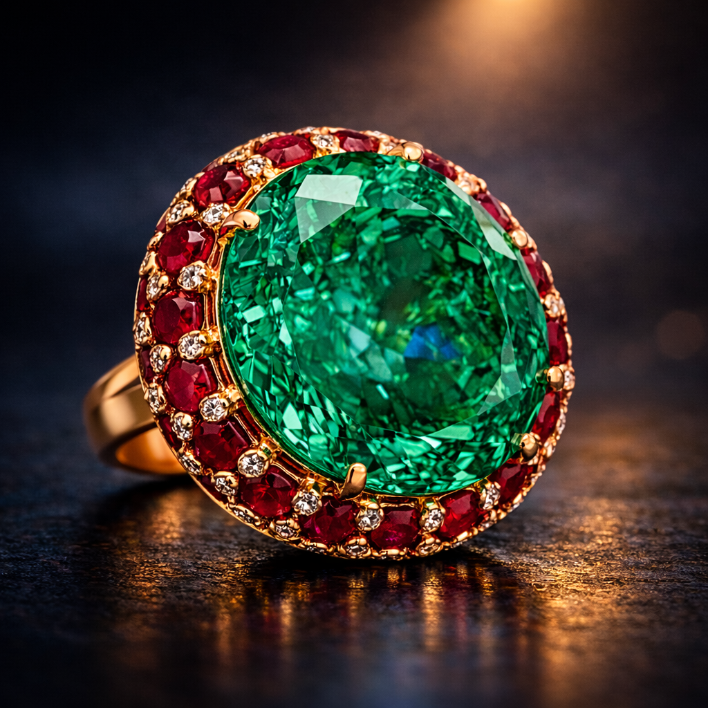 Classic Heritage Gold Plated CZ Copper Anti Tarnish Adjustable Fancy Ring Bulk