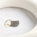Two Tone Surface Link Chain Gold Silver Stainless Steel Ring Bulk