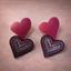 Bulk Multi Color Heart Black Rhinestone Alloy Drop Earrings For Women