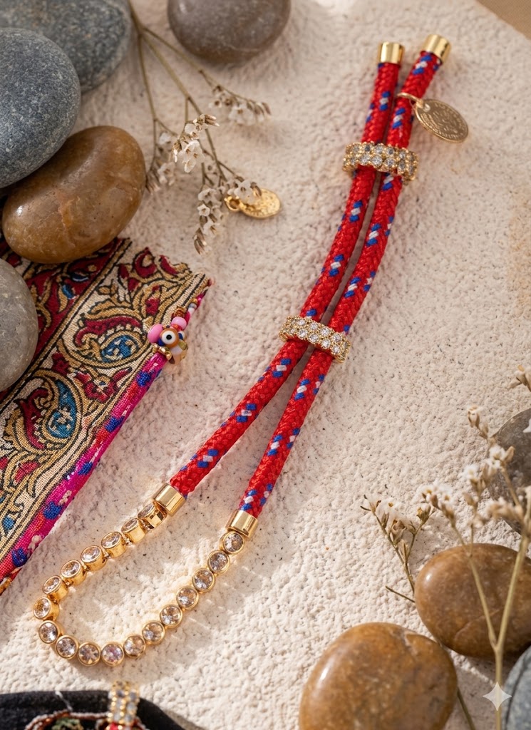 Multi Color Bohemian Braided Gold Cubic Zirconia Fabric Bracelet Women Bulk