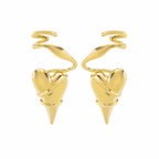 Heart Wrap Style Gold Silver Plated Alloy Stud Earrings For Women Bulk