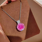 Multi Color Elegant Rose-Cut Silver Cubic Zirconia Necklace Combo Bulk