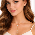 Minimal Star Moon Gold Plated CZ Anti Tarnish Copper Necklace Wholesale