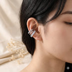 Modern Glam Gold Silver CZ Anti Tarnish Copper Ear Cuff Earrings Bulk
