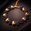 Bulk Blue Heart Gold Plated CZ Anti Tarnish Copper Bracelet For Women