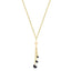 Black Beads Tassel with Star Charm Rose Silver Gold Brass Necklace Bulk