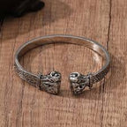 Bulk Dragon Head Style Silver Plated Plain Alloy Cuff & Kada For Women
