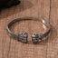 Bulk Dragon Head Style Silver Plated Plain Alloy Cuff & Kada For Women
