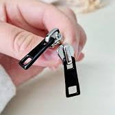 Bulk Black Zipper Alloy Enamel Stud Earrings for Women