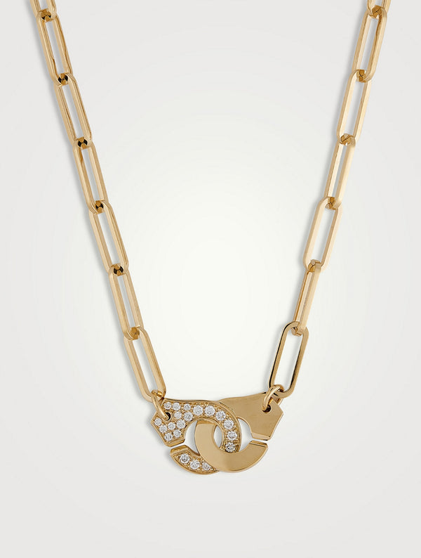 Gold Handcuff Gold Cubic Zirconia Copper Necklace For Women Bulk Main image