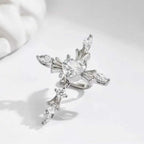 Bulk Gold Silver Plated CZ Anti Tarnish Copper Single Ear Cuff
