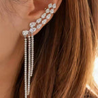 Bulk Gold Silver Plated CZ Anti Tarnish Copper Single Ear Cuff