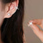 Bulk Gold Silver Cubic Zirconia Anti Tarnish Copper Single Ear Cuff