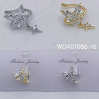 Bulk Butterfly Gold Silver CZ Anti Tarnish Copper Single Ear Cuff