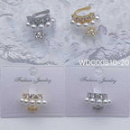 Bulk Star Gold Silver CZ Pearl Anti Tarnish Copper Single Ear Cuff