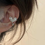 Bulk Heart Gold Silver Plated CZ Anti Tarnish Copper Single Ear Cuff