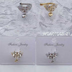 Bulk Heart Gold Silver Plated CZ Anti Tarnish Copper Single Ear Cuff
