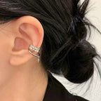 Bulk Gold Silver Cubic Zirconia Anti Tarnish Copper Single Ear Cuff