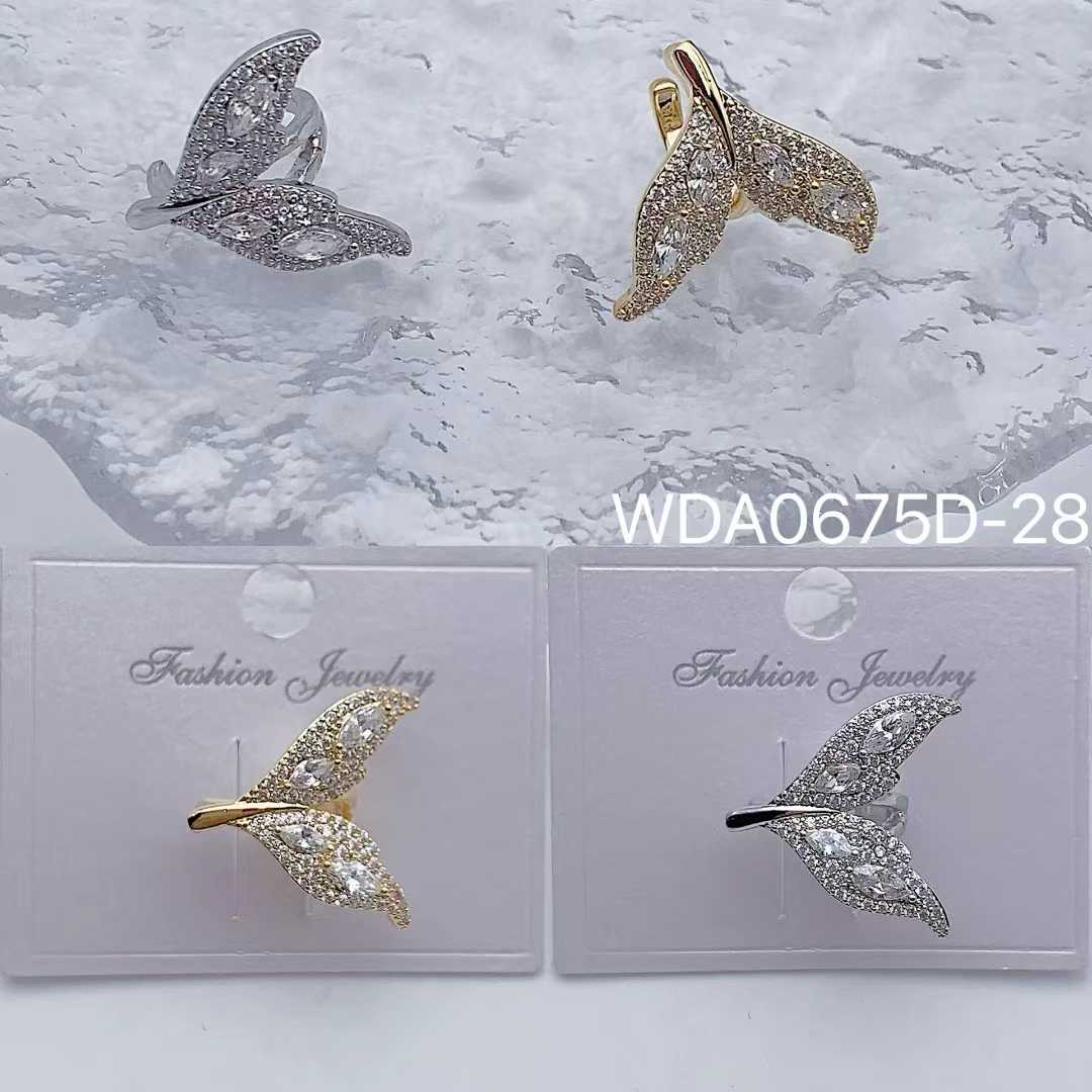 Bulk Wing Gold Silver Plated CZ Anti Tarnish Copper Single Ear Cuff
