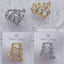 Bulk Multi-Layer Gold Silver CZ Anti Tarnish Copper Single Ear Cuff