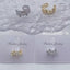 Bulk Flower Gold Silver Plated CZ Anti Tarnish Copper Single Ear Cuff
