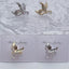 Bulk Butterfly Wing Gold Silver CZ Anti Tarnish Copper Single Ear Cuff