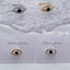 Evil Eye Black Stone Gold Silver CZ Anti Tarnish Single Ear Cuff Bulk