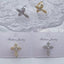 Bulk Sparkling Cross Gold Silver CZ Anti Tarnish Single Ear Cuff