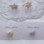 Bulk Shimmering Star Gold Silver CZ Anti Tarnish Single Ear Cuff