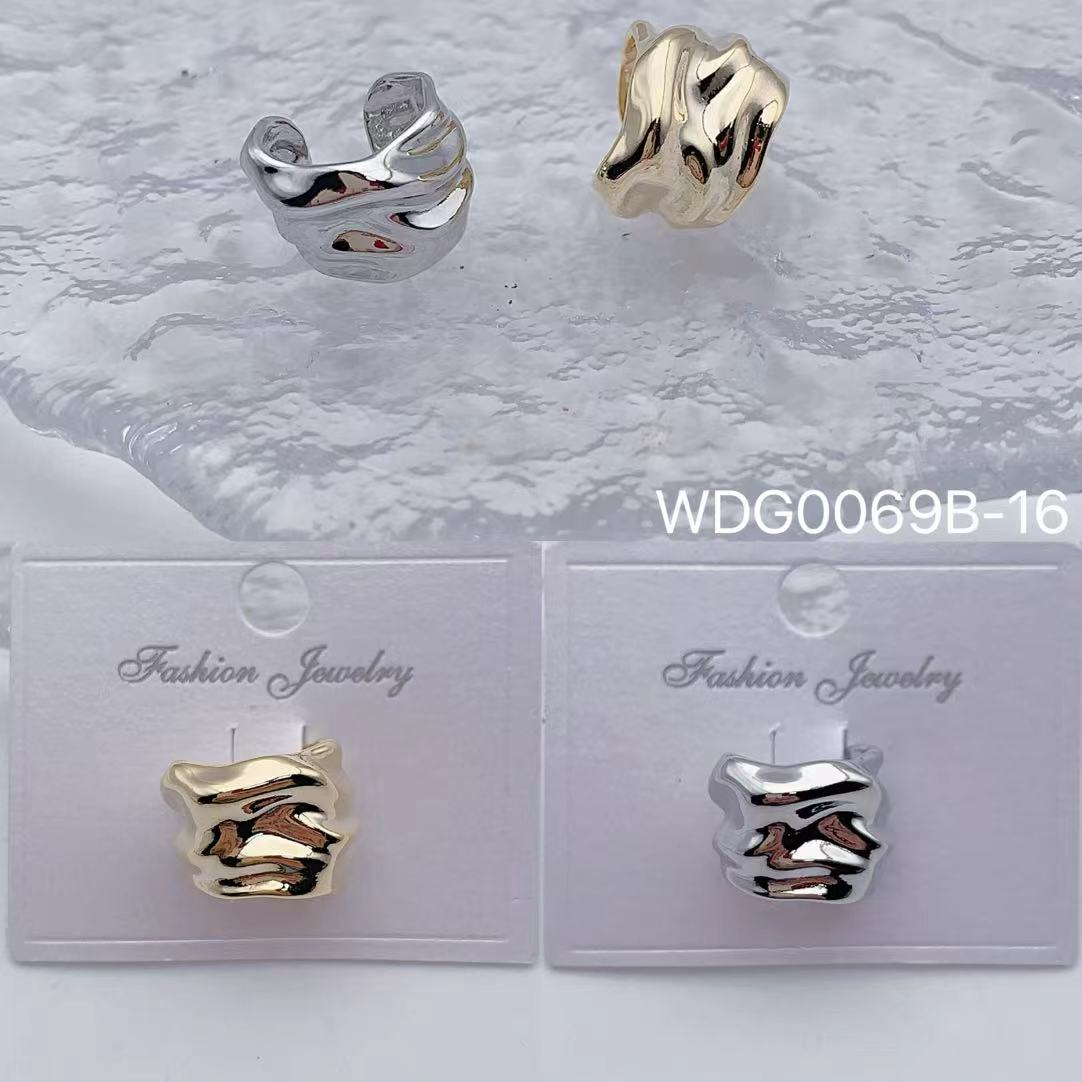 Bulk Minimal Wavy Gold Silver Plain Anti Tarnish Copper Ear Single Cuff