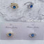 Evil Eye Blue Stone Gold Silver CZ Anti Tarnish Single Ear Cuff Bulk